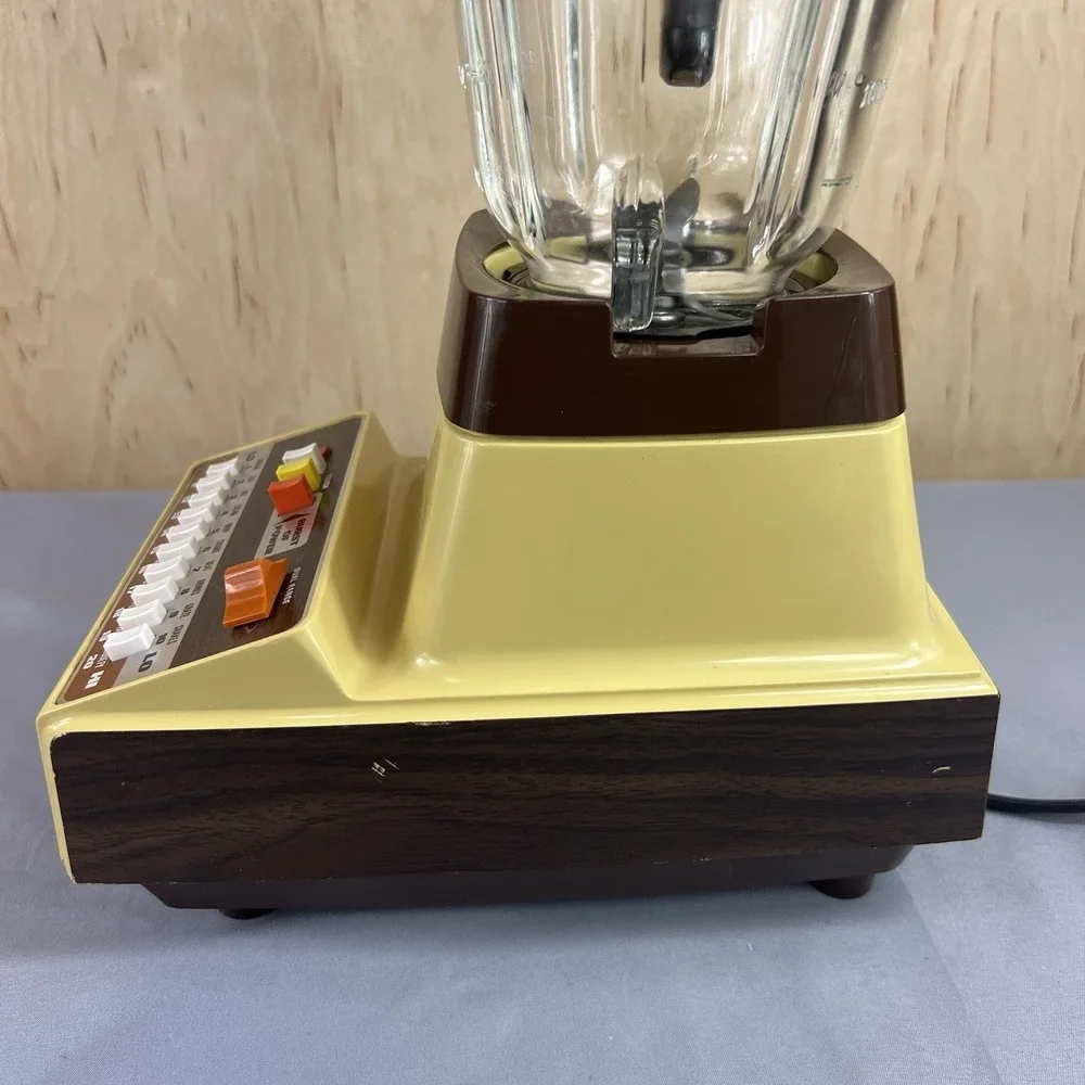 Vintage Sunbeam Custom 20-Speed Blender Countertop Kitchen Tested Working